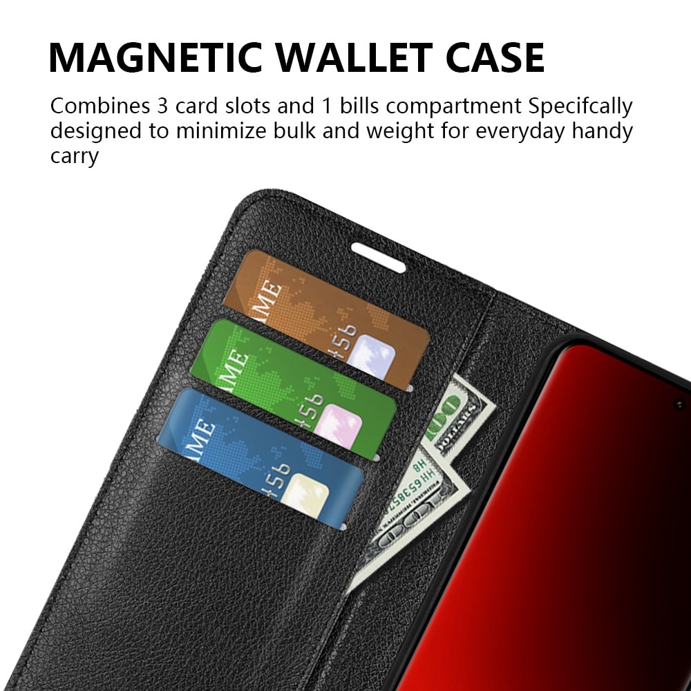 Cover portafoglio Xiaomi 13 Ultra nero