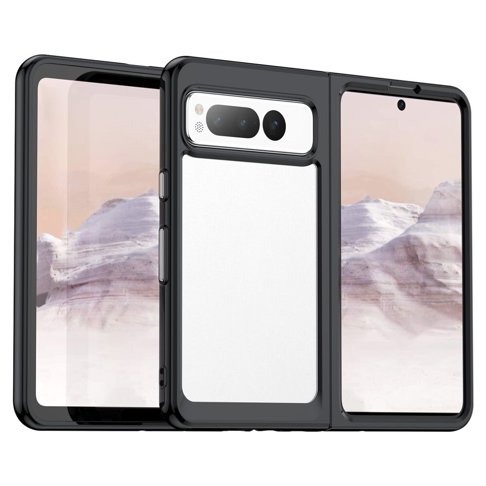 Cover ibrido Crystal Hybrid per Google Pixel Fold, nero