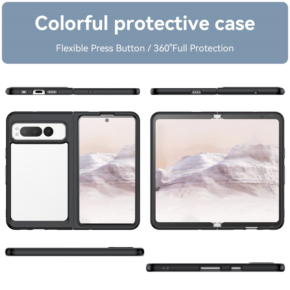 Cover ibrido Crystal Hybrid per Google Pixel Fold, nero