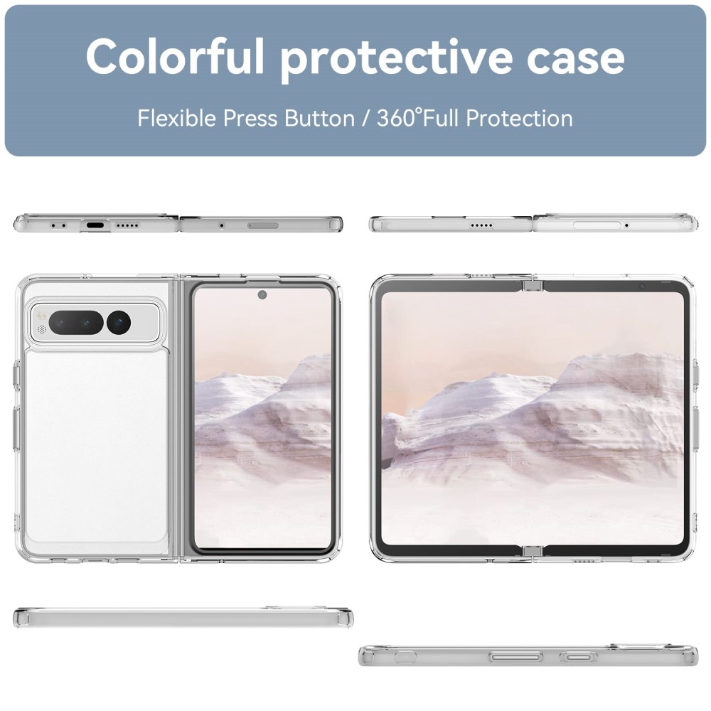 Cover ibrido Crystal Hybrid per Google Pixel Fold, trasparente