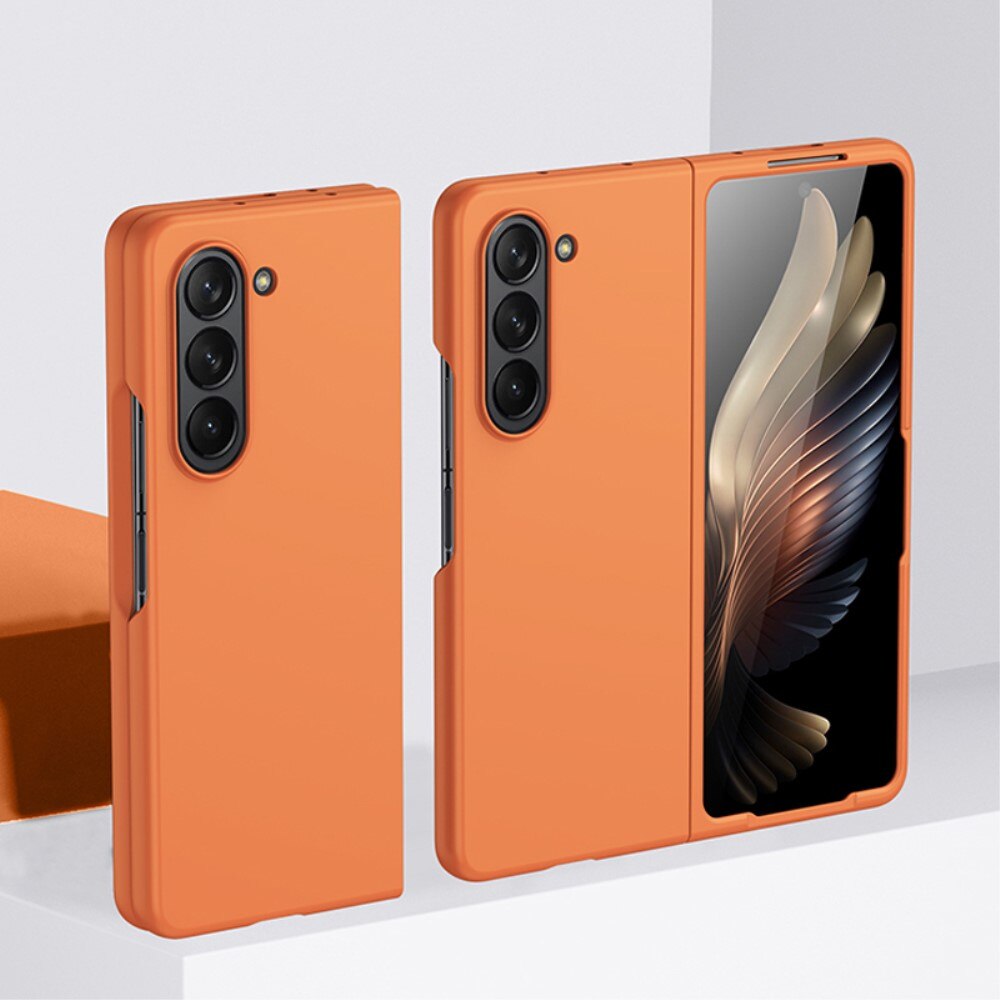 Cover dura gommata Samsung Galaxy Z Fold 5 arancia