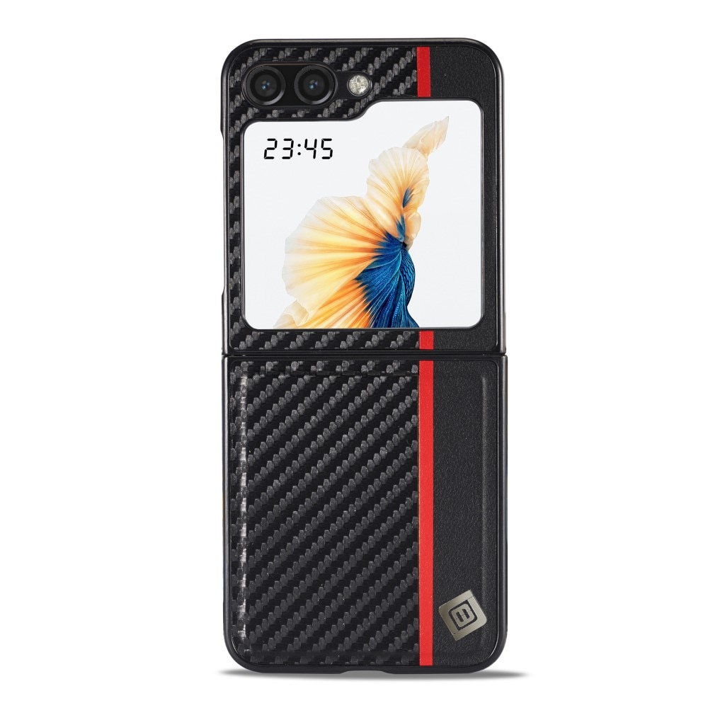 Cover Samsung Galaxy Z Flip 5, fibra di carbonio