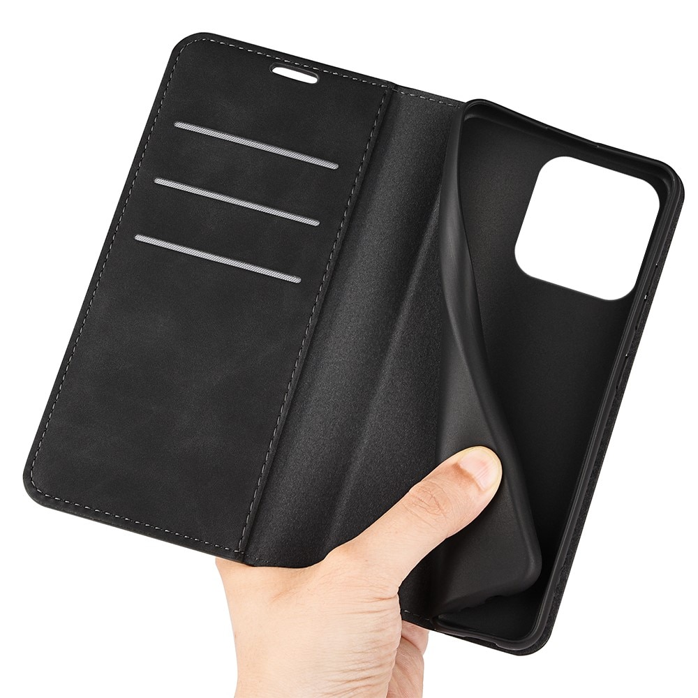 Cover portafoglio sottili iPhone 15 Nero