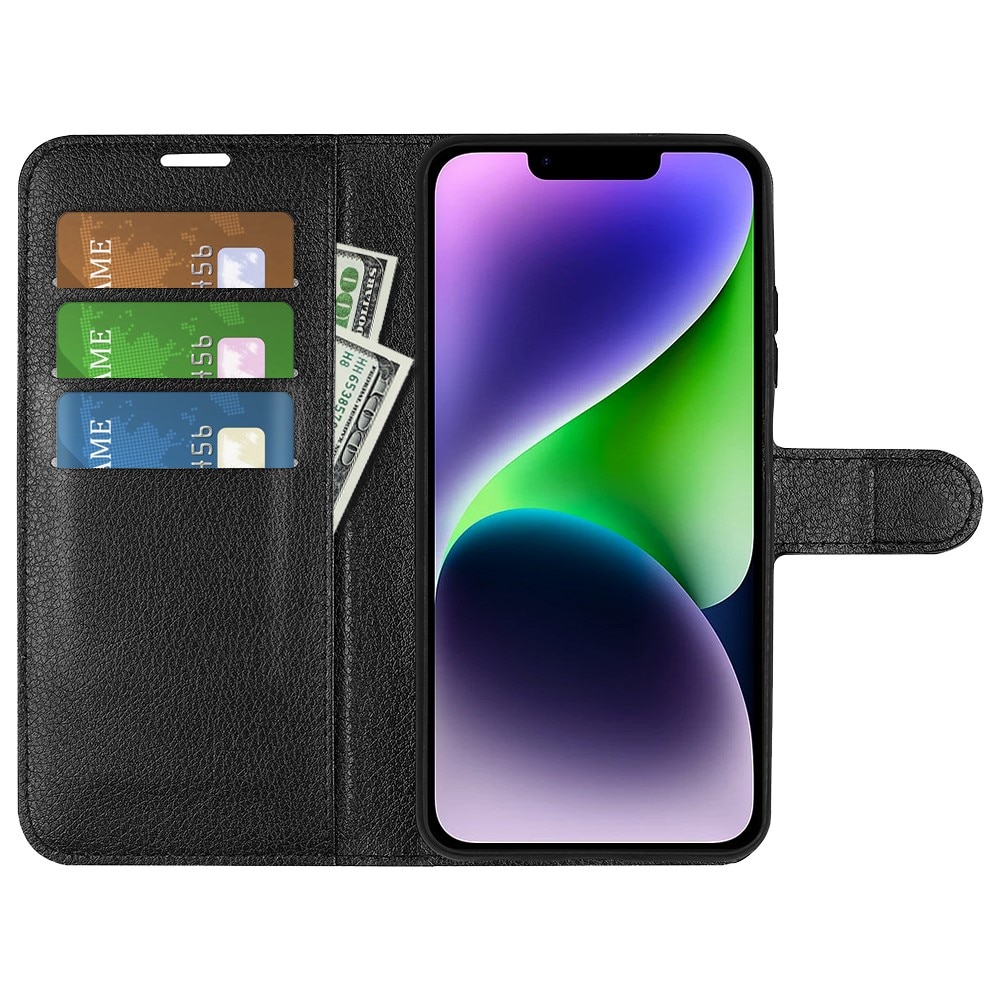 Cover portafoglio iPhone 15 Nero