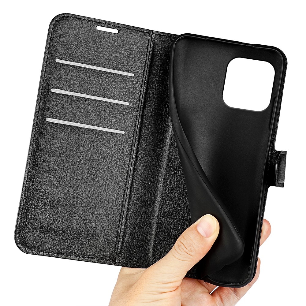 Cover portafoglio iPhone 15 Nero