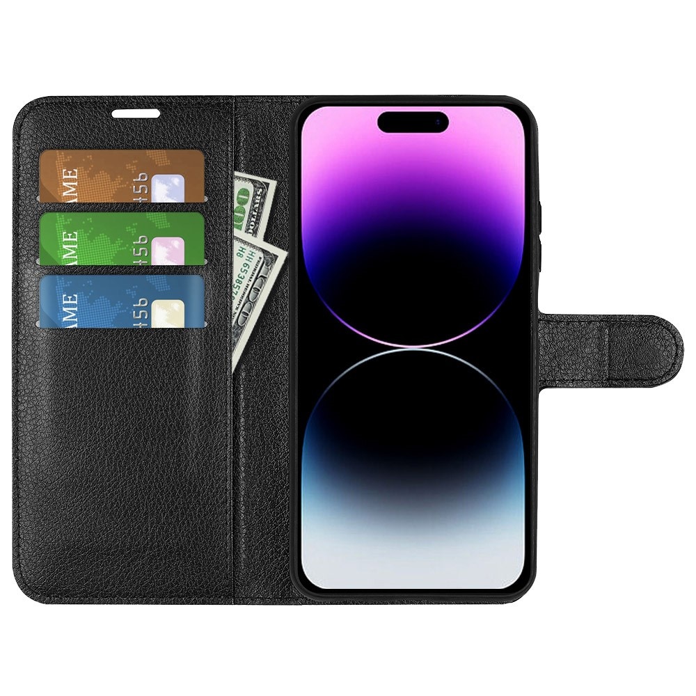 Cover portafoglio iPhone 15 Pro Nero