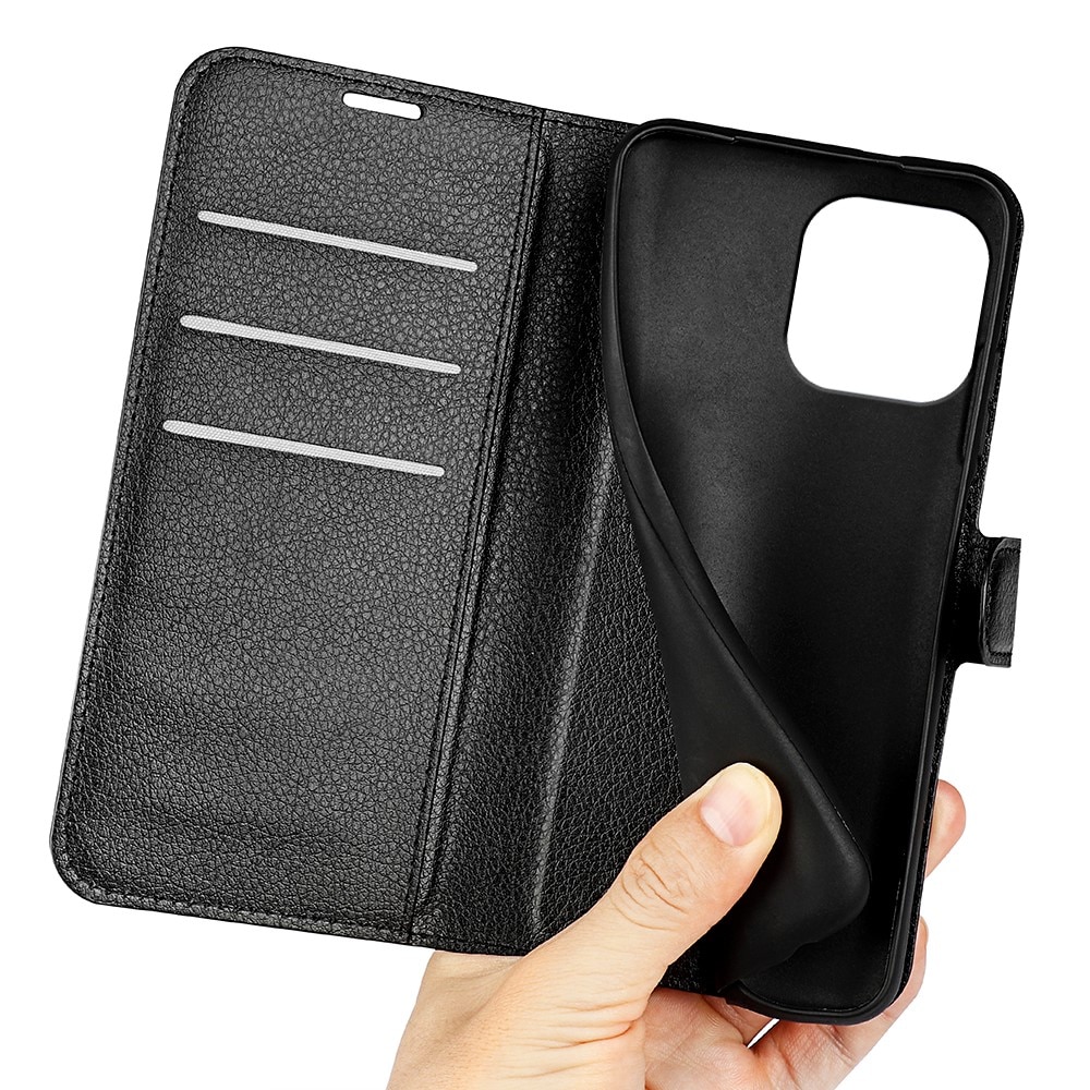 Cover portafoglio iPhone 15 Pro Nero