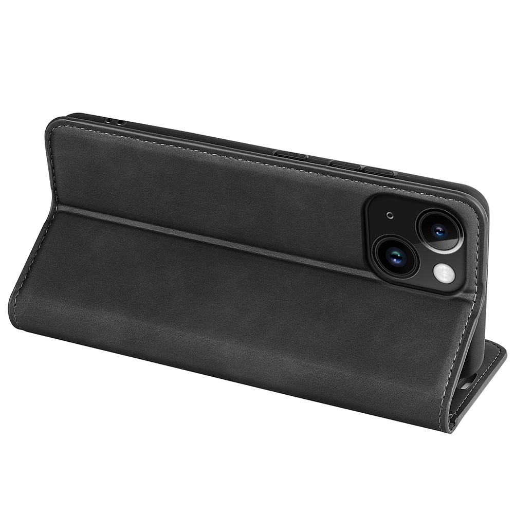 Cover portafoglio sottili iPhone 15 Plus nero