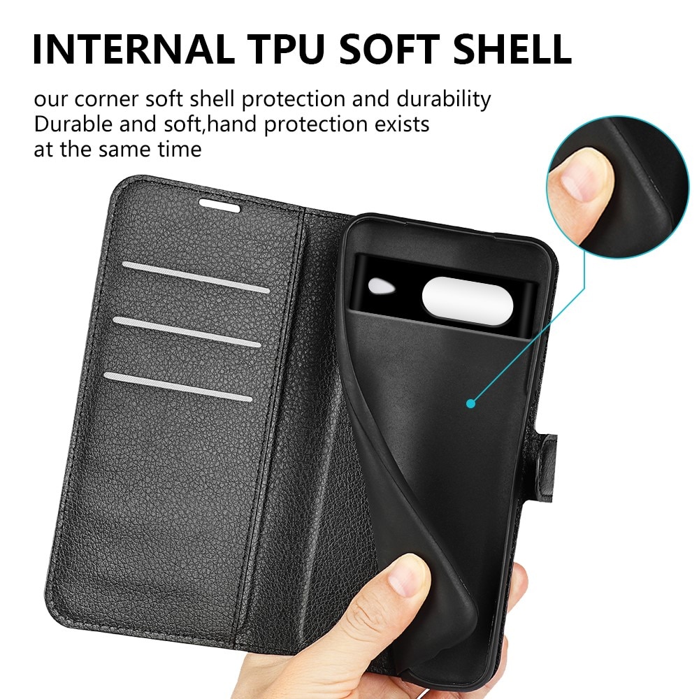 Cover portafoglio Google Pixel 8 Nero