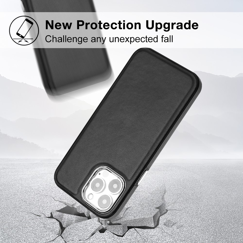 Cover in pelle iPhone 13 Pro nero