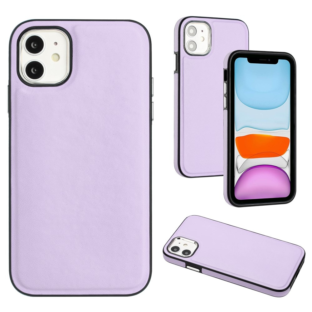 Cover in pelle iPhone 11 viola