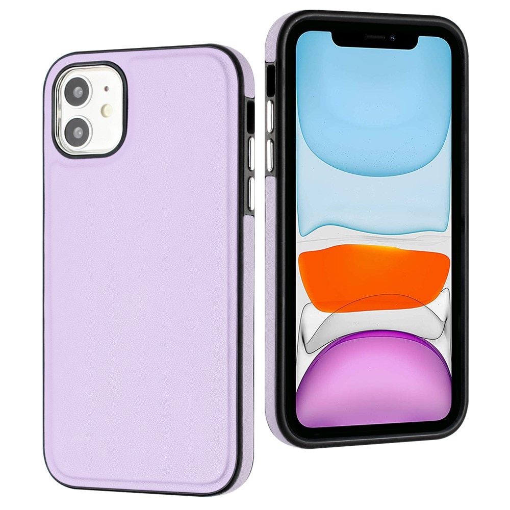 Cover in pelle iPhone 11 viola