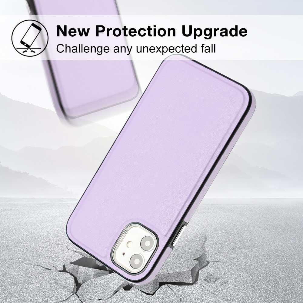 Cover in pelle iPhone 11 viola
