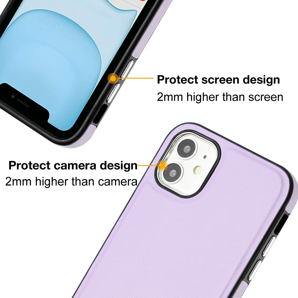 Cover in pelle iPhone 11 viola