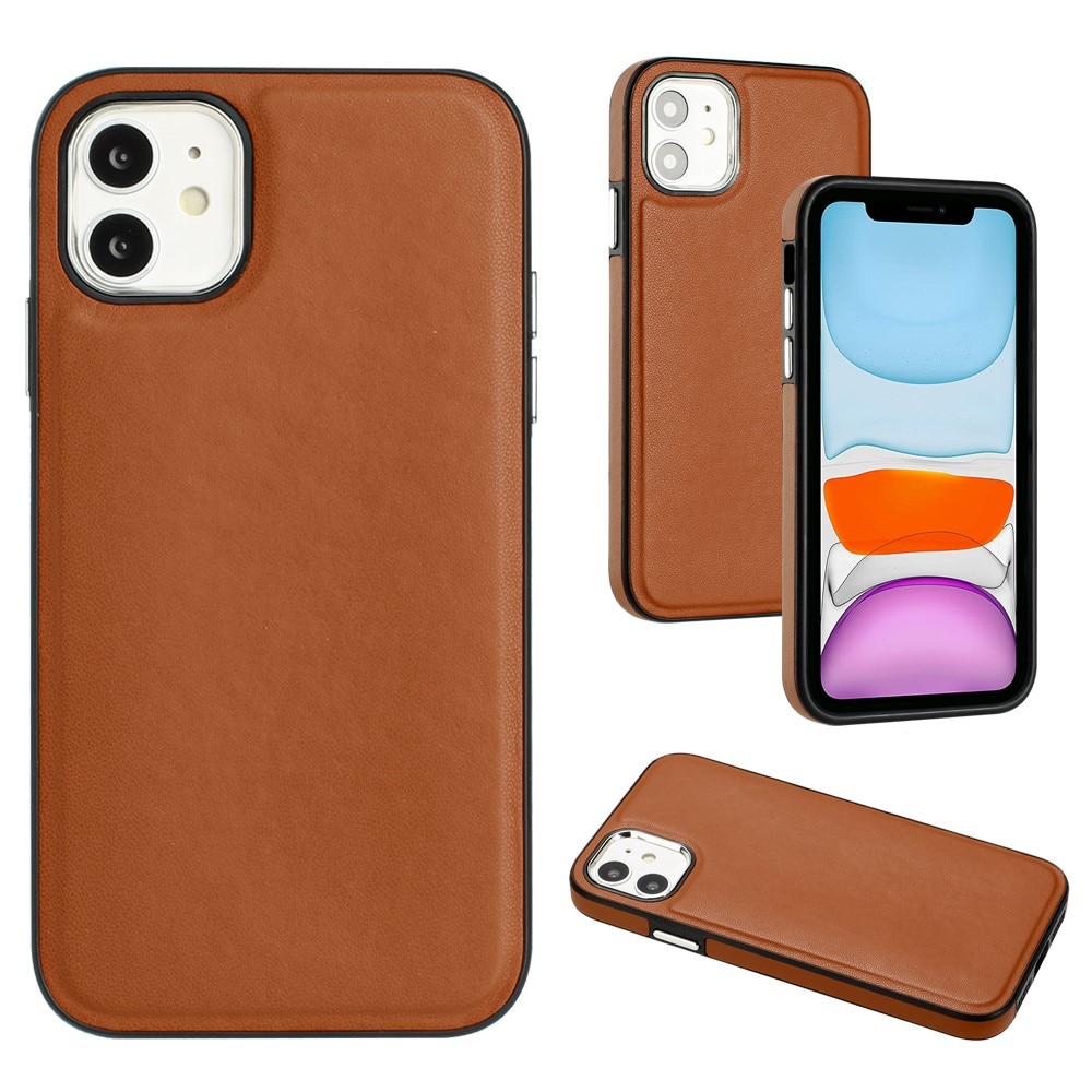 Cover in pelle iPhone 11 marrone