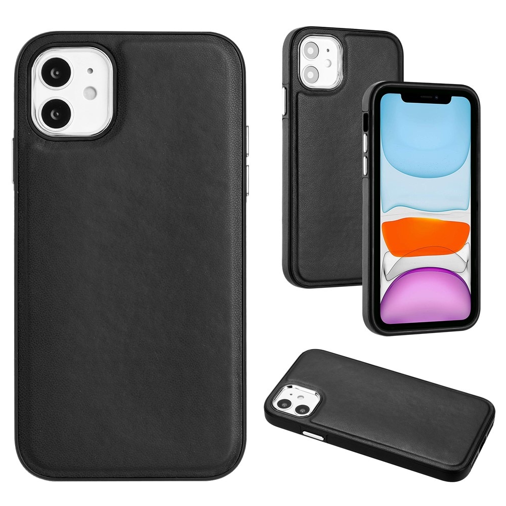 Cover in pelle iPhone 11 nero