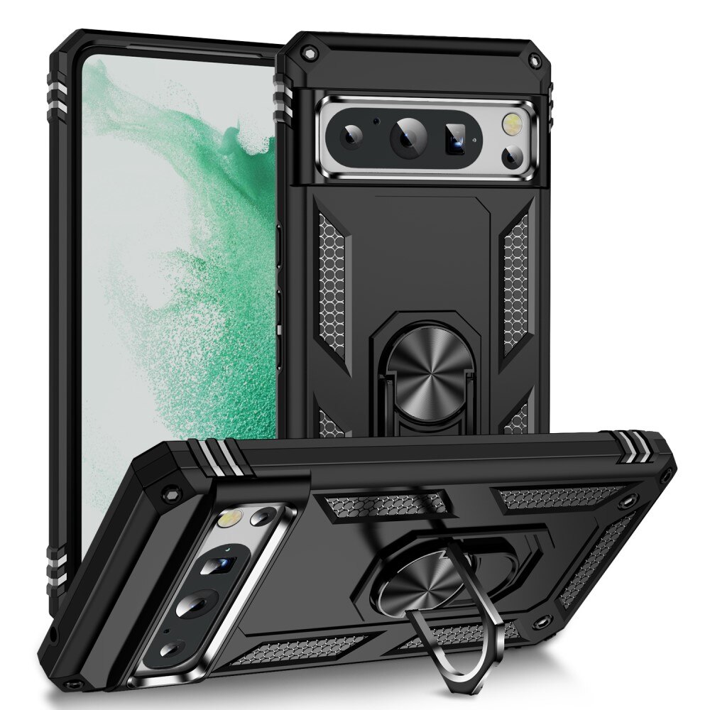 Cover ibride con anello Google Pixel 8 Pro nero