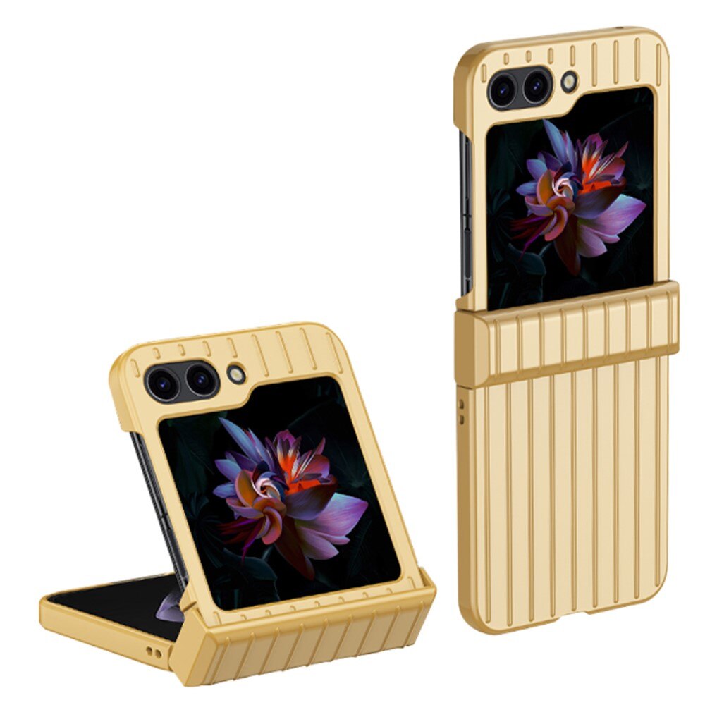 Stripe Cover dura gommata Hinge Protection Samsung Galaxy Z Flip 5 oro