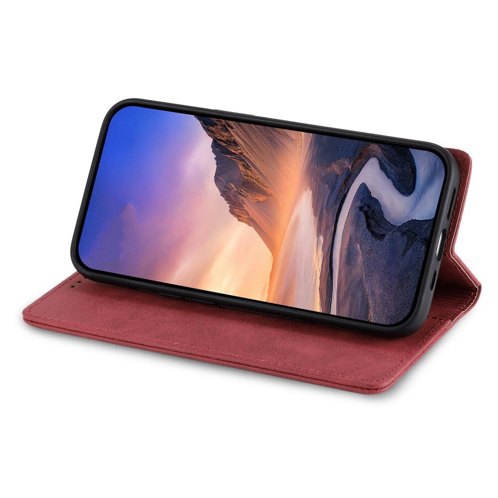 RFID Cover portafoglio sottili Google Pixel 8 rosso