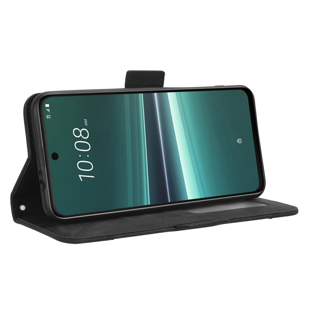 Cover portafoglio Multi HTC U23 Pro nero