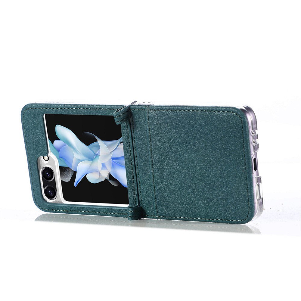 Cover portafoglio Slim Card Wallet Samsung Galaxy Z Flip 5 verde
