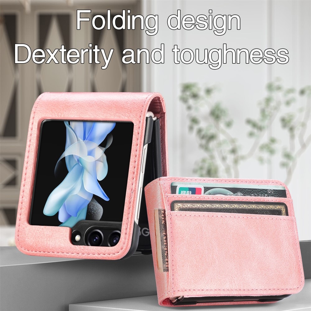 Cover portafoglio Samsung Galaxy Z Flip 5 rosa