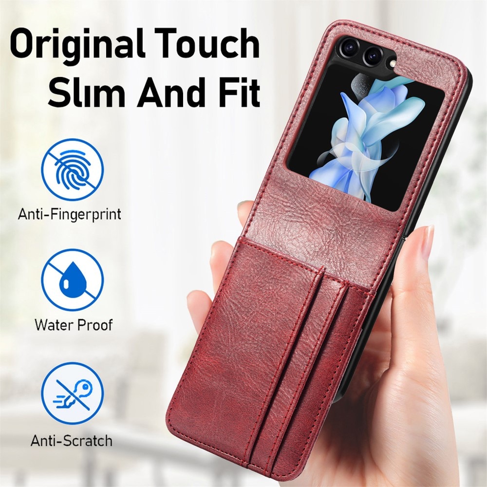 Cover portafoglio Samsung Galaxy Z Flip 5 rosso