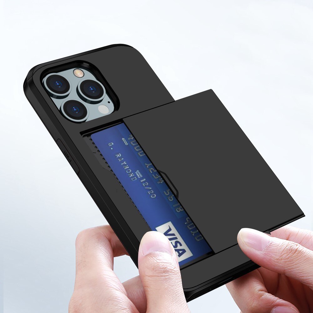 Cover portacarte iPhone 15 Pro Nero