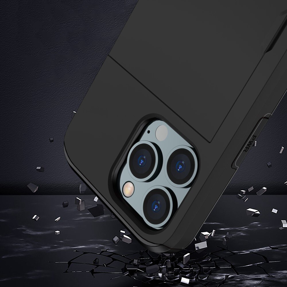 Cover portacarte iPhone 15 Pro Nero