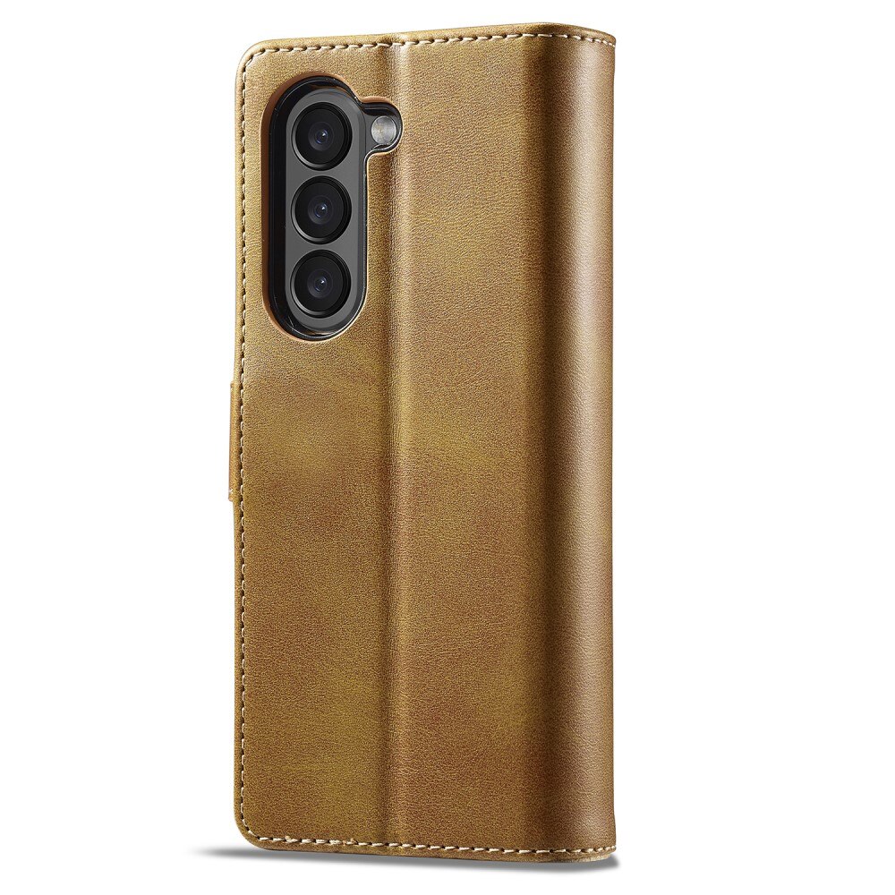 Custodie a portafoglio Samsung Galaxy Z Fold 5 cognac