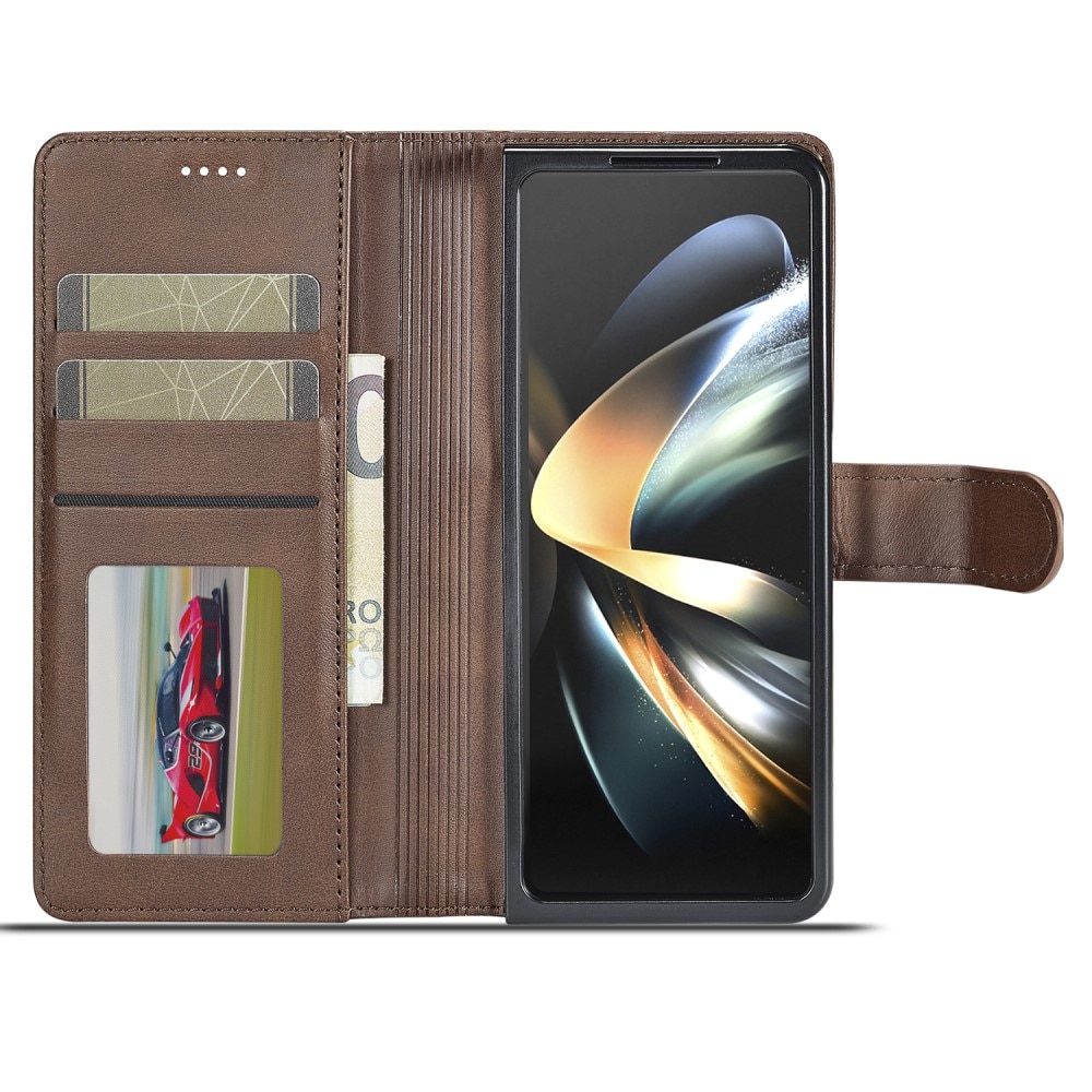 Custodie a portafoglio Samsung Galaxy Z Fold 5 marrone