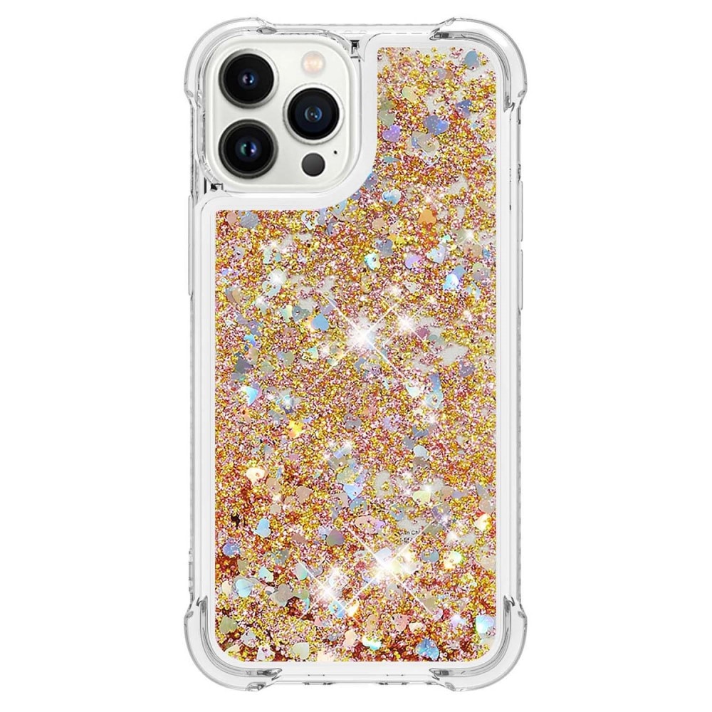Cover Glitter Powder TPU iPhone 15 Pro oro