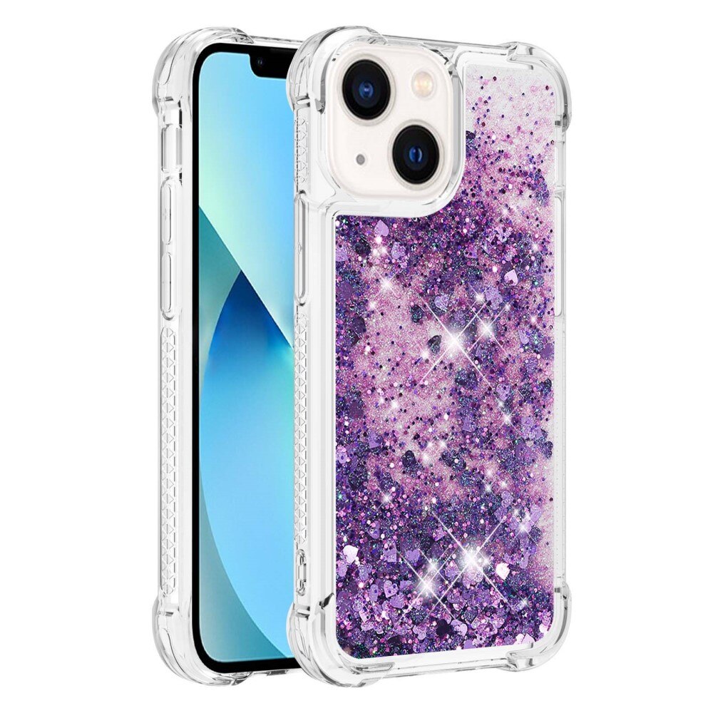 Cover Glitter Powder TPU iPhone 15 viola