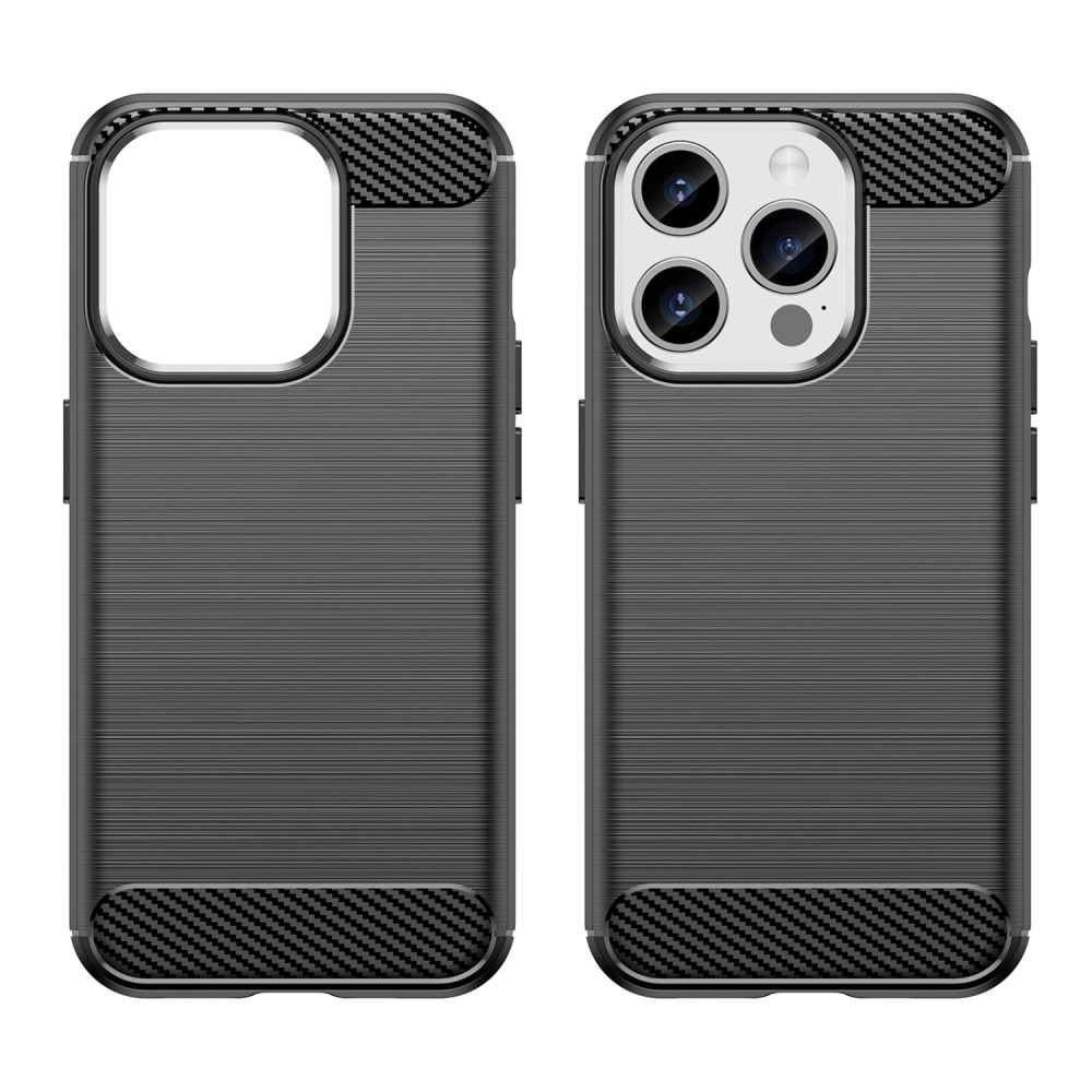 Cover TPU Brushed iPhone 15 Pro Nero