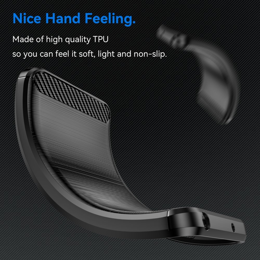 Cover TPU Brushed iPhone 15 Pro Nero