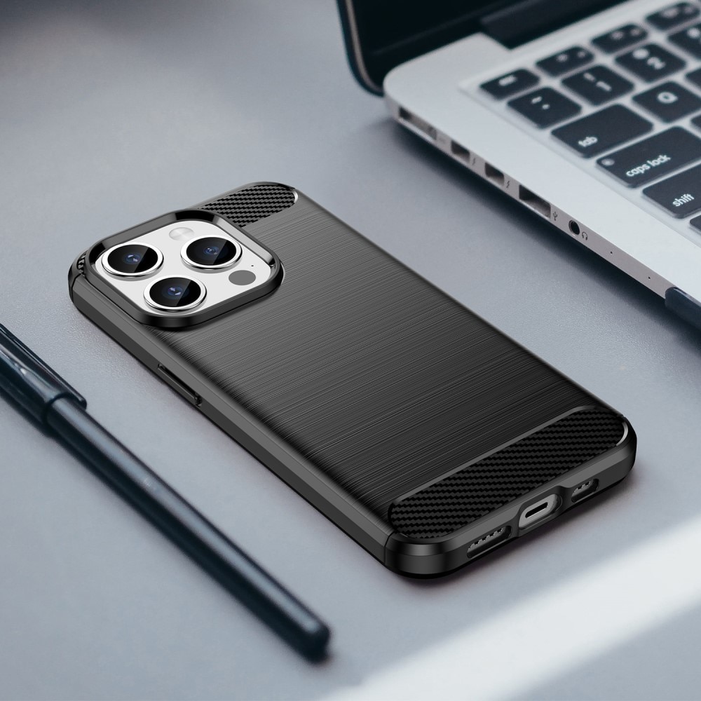 Cover TPU Brushed iPhone 15 Pro Max Black