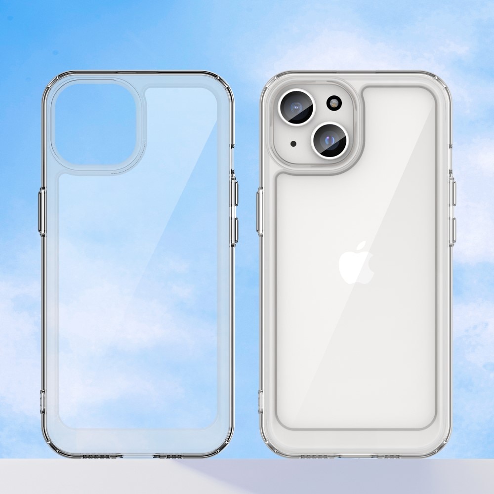 Cover ibrido Crystal Hybrid per iPhone 15 Plus, trasparente