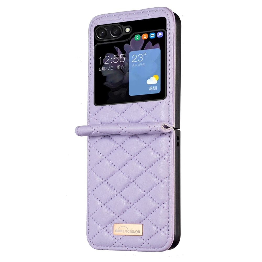 Custodia imbottita Samsung Galaxy Z Flip 5 viola