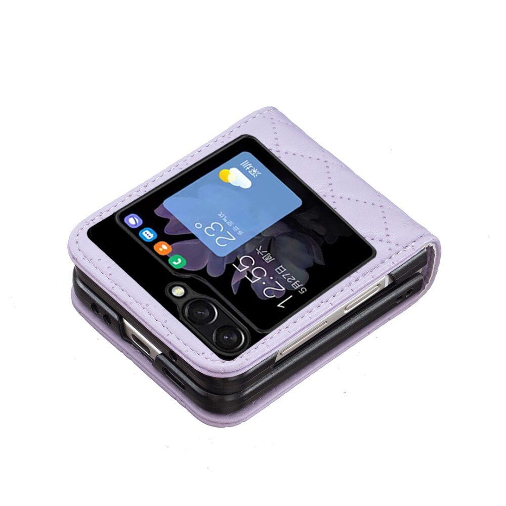 Custodia imbottita Samsung Galaxy Z Flip 5 viola