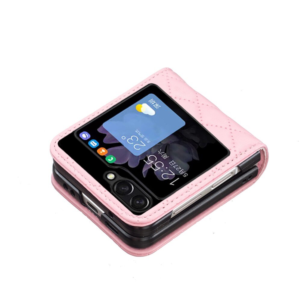 Custodia imbottita Samsung Galaxy Z Flip 5 rosa