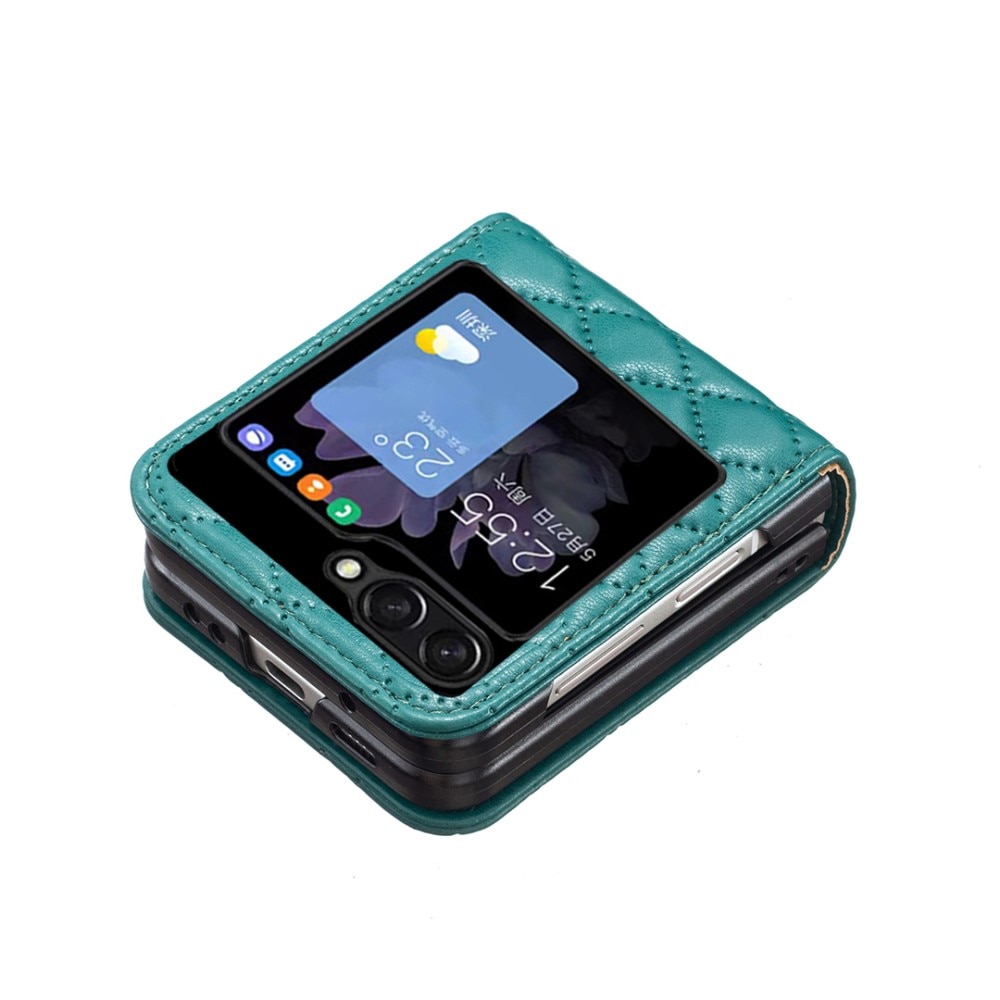 Custodia imbottita Samsung Galaxy Z Flip 5 verde