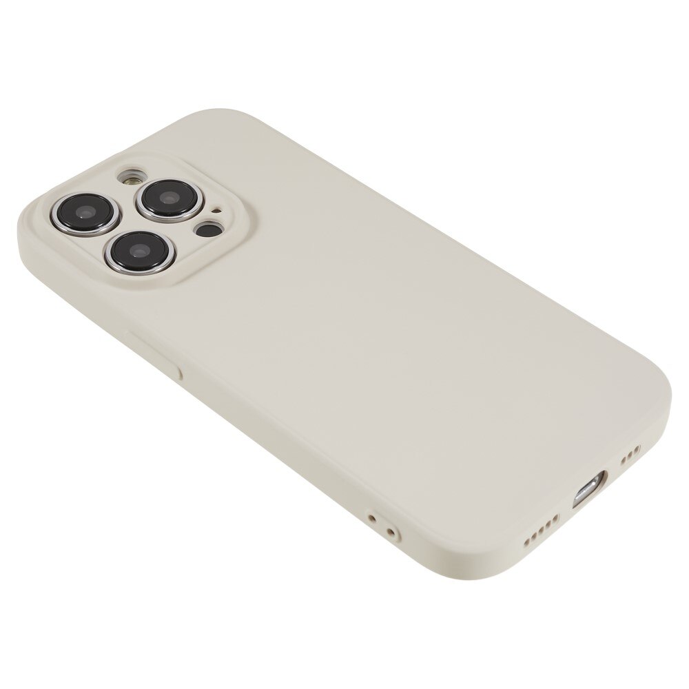 Cover TPU resistente agli urti iPhone 15 Pro Max, beige