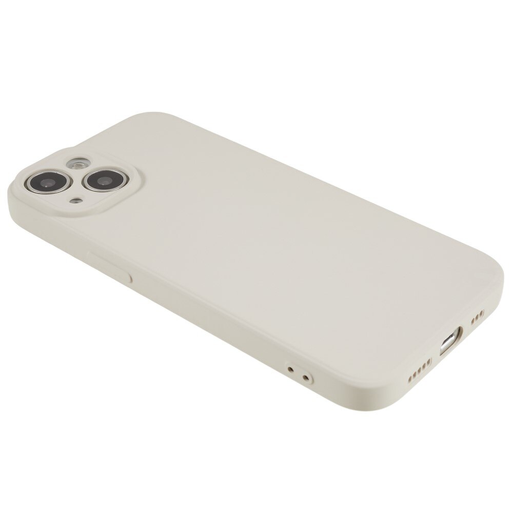 Cover TPU resistente agli urti iPhone 15 Plus, beige