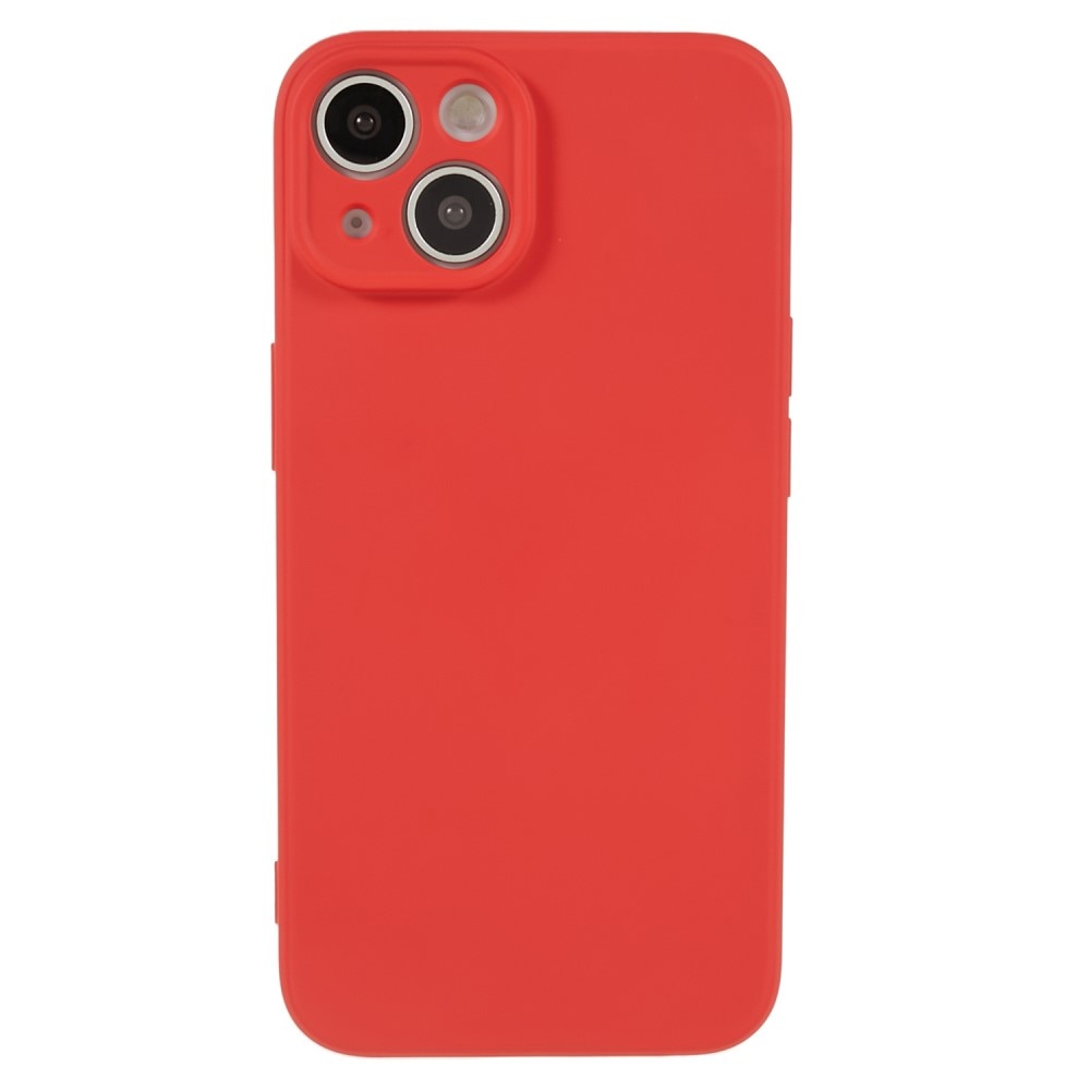 Cover TPU resistente agli urti iPhone 15, rosso