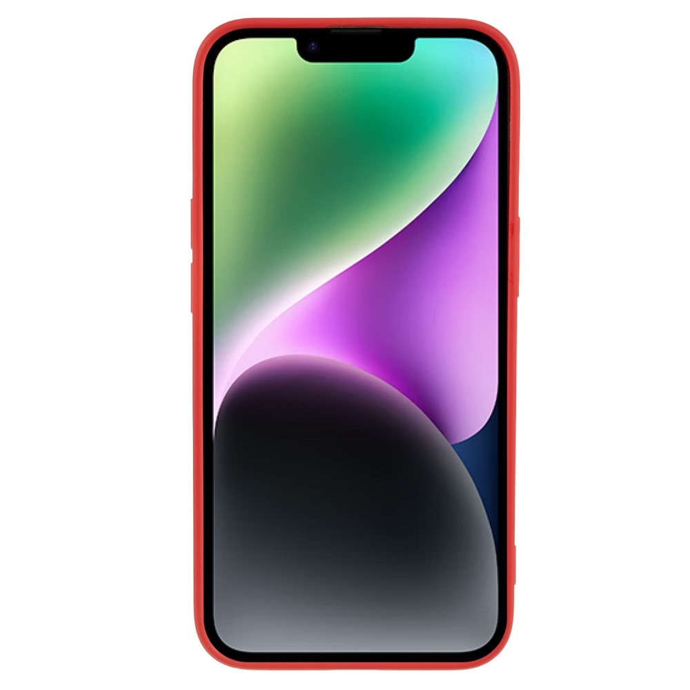Cover TPU resistente agli urti iPhone 15 Rosso