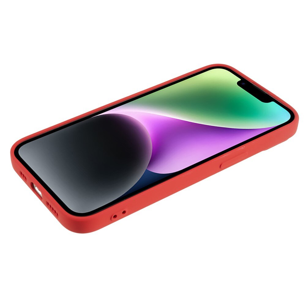 Cover TPU resistente agli urti iPhone 15 Rosso