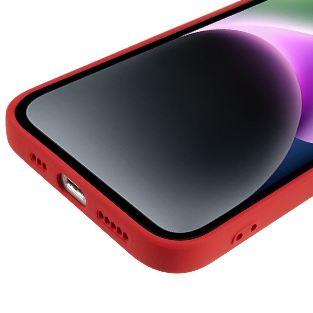 Cover TPU resistente agli urti iPhone 15 Rosso
