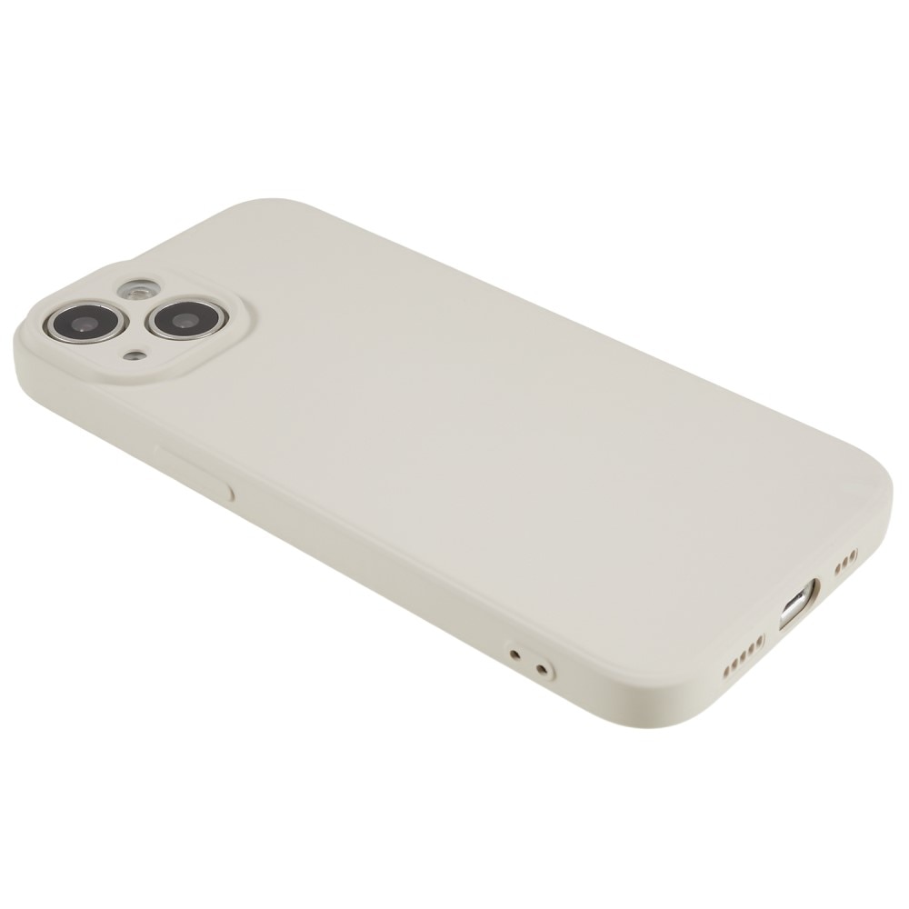 Cover TPU resistente agli urti iPhone 15, beige
