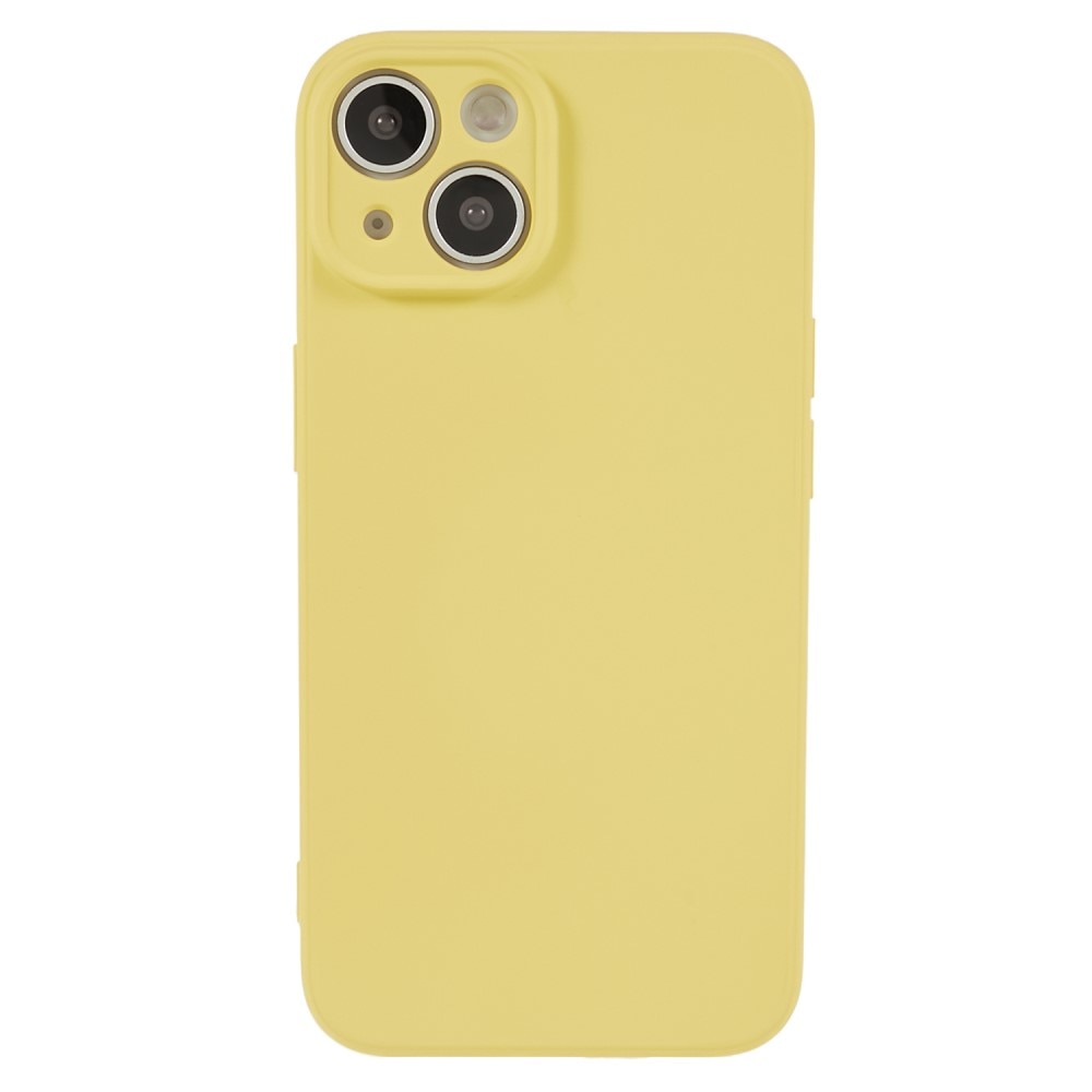 Cover TPU resistente agli urti iPhone 15, giallo