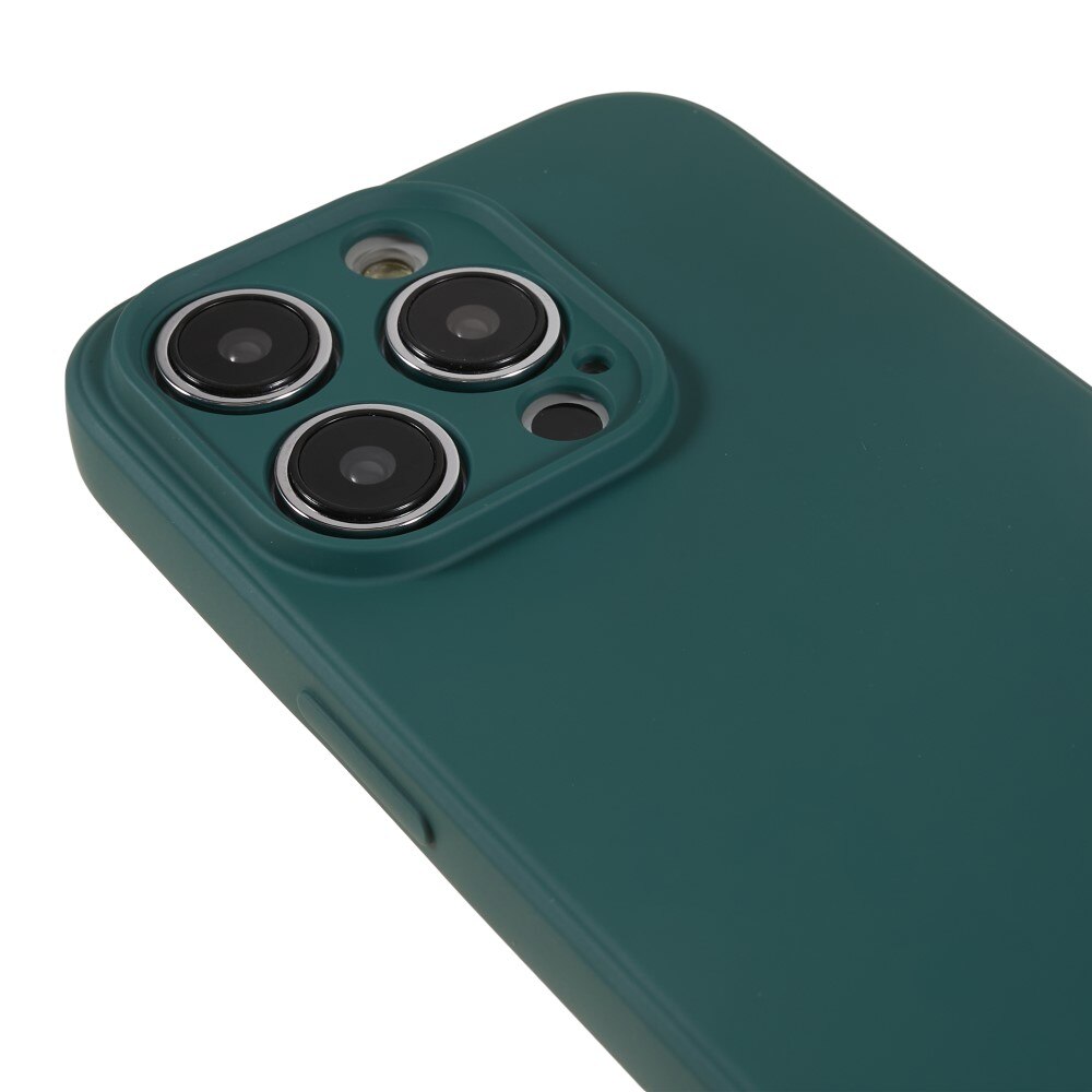 Cover TPU resistente agli urti iPhone 15 Pro, verde scuro